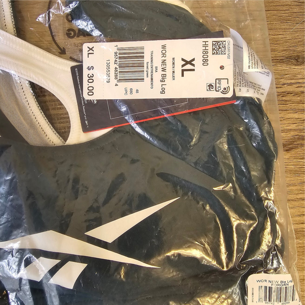 Reebok Women's Big Logo Racerback Sports Bra XL NWT - Picture 3 of 3